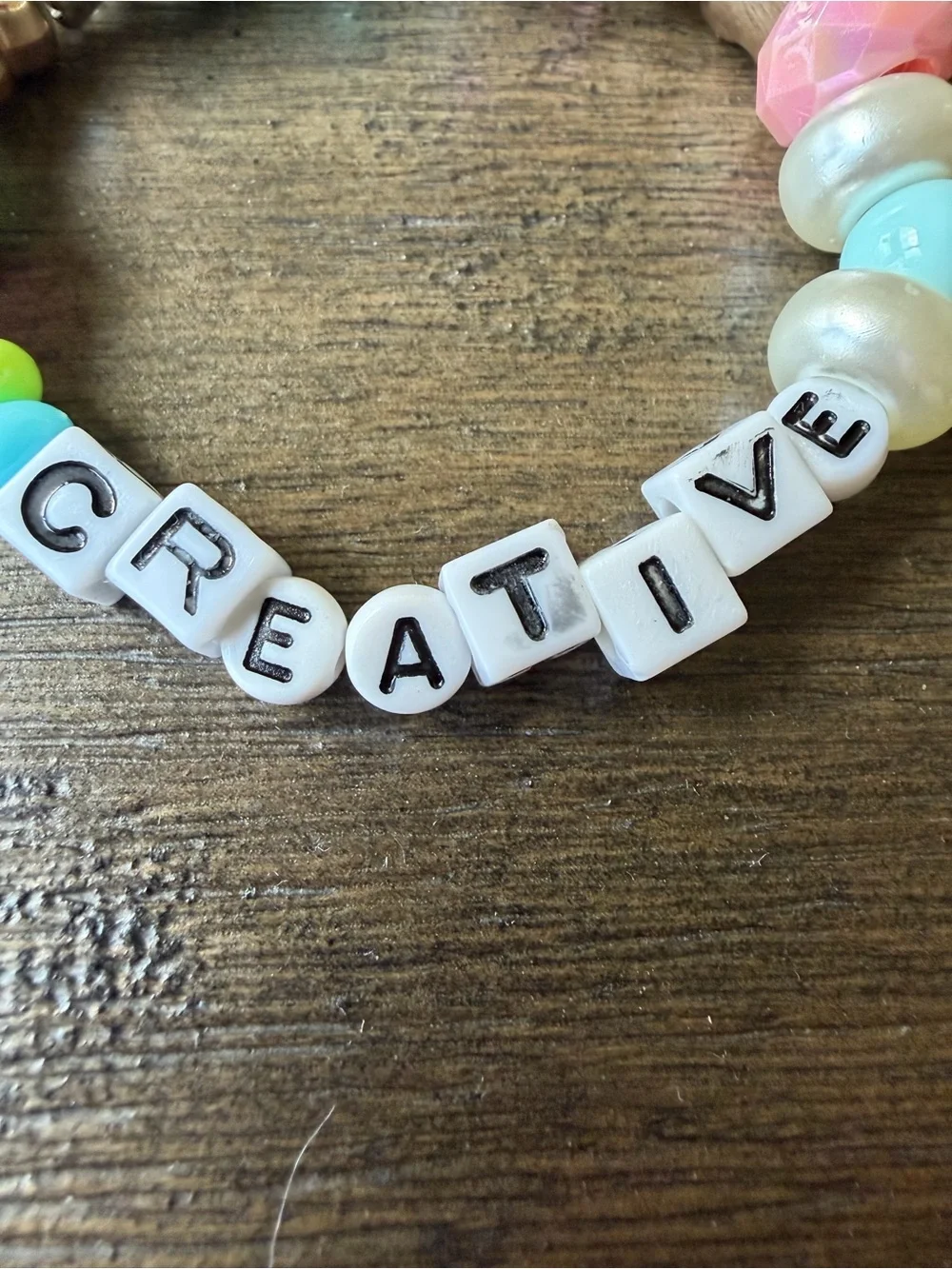 Kids' 'Creative' Multicolor Beaded Stretch Bracelet